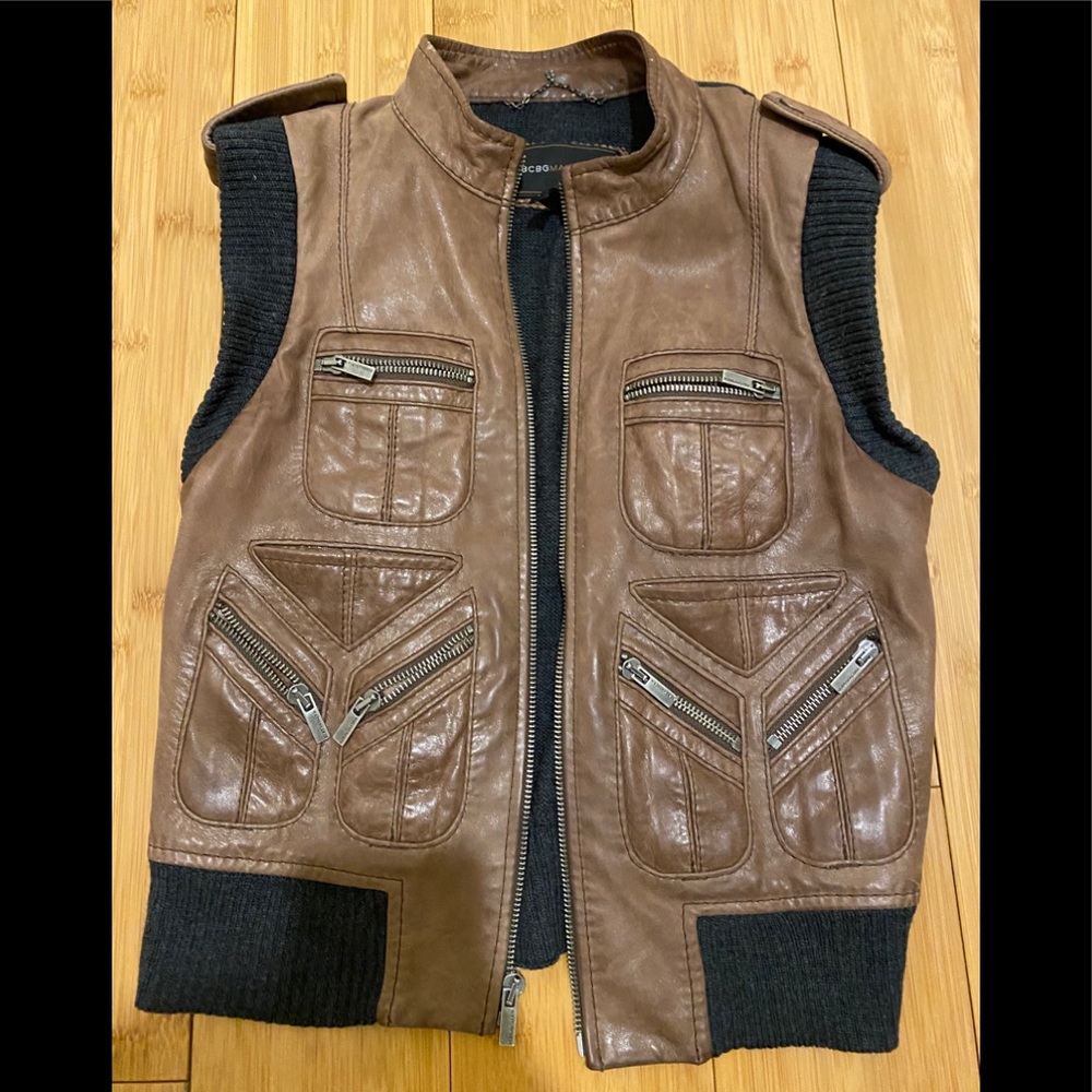 BCBG MaxAzria Leather and Will Vest